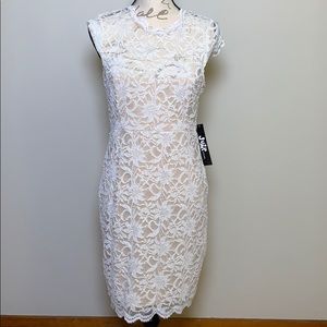 Jump Apparel Juniors White Lace Dress